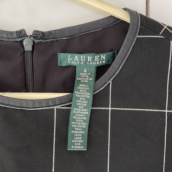 Lauren Ralph Lauren Window Pane Preppy Sleeveless - Professional Dress - Size 4 - Picture 3 of 7